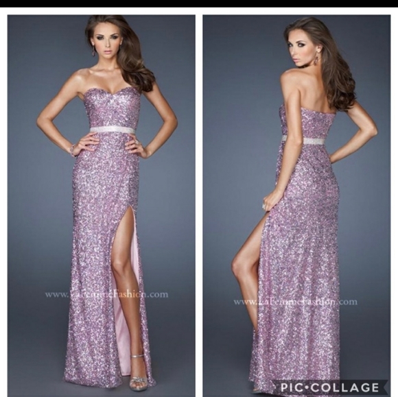 Pink Sparkly Formal Dress - Picture 1 of 5